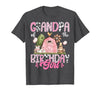 Famer Pink Cow Birthday Matching Tees Grandpa of The Birthday Girl 1St Birthday Pink Cow Farm T-Shirt - size chart