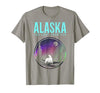 We Love Alaska - Apparel & Gifts Alaska Last Frontier Polar Bear Vintage Pride Souvenir T-Shirt - size chart