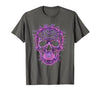 Mademark Halloween Bat Swarm Skull Graphic T-Shirt - size chart