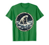 Mademark Polar Bear Drifting on Ice Floe Illustration T-Shirt - size chart