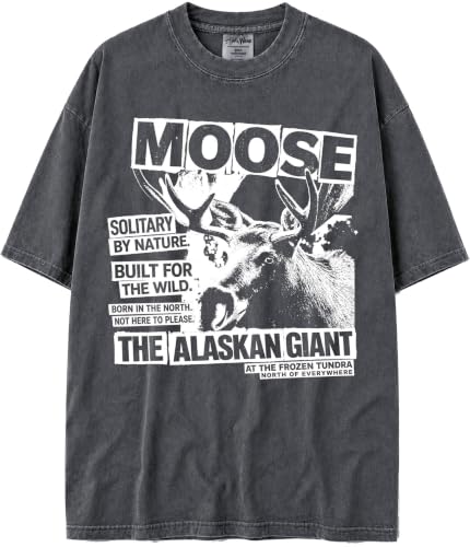 BABATEES U.S.A. MAX-Heavyweight Punk Rock Animals Shaka Wear Oversized 7.5oz Cotton Tshirt - size chart
