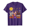 Autumn Pumpkin Chicken Halloween Chicken Farm Fall Halloween Chicken Pumpkin Chick Or Treat Spooky T-Shirt - size chart