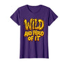 Mademark Wild and Proud of It Monkey Graphic Design T-Shirt - Women - size chart