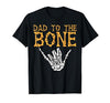 Mens Halloween Shirts For Dad Daddy Papa Men Halloween Dad to The Bone Skeleton Hand Fun Papa Costume Men T-Shirt - size
