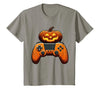 Spooky Halloween Gamers 2023 Halloween Skeleton Zombie Gaming Controllers Mummy Boys Kids T-Shirt - size chart