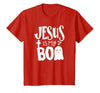 Jesus is My Boo - Funny Christian Halloween Quote Humor T-Shirt - size chart