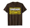 Halloween Dinosaur Security Costume RTees Halloween Adult Costume Dinosaur Security Dad Mom T-Shirt - size chart