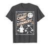 Classic Cool Candy Halloween Apparel Let's Take Candy from Strangers Retro Halloween T-Shirt - size chart