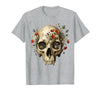 Mademark Elephant Skull Wildflower Bloom Graphic T-Shirt - Men - size chart