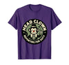 Mademark Head Clown Reporting For Duty Circus Monkey Design T-Shirt - Men - size chart