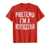 Funny Halloween Party Matching Family Costumes Tee Pretend I'm A Rockstar Costume Family Halloween Rock Star T-Shirt - size