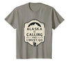 Alaska is Calling and I Must Go Mountains Bear T-Shirt - size chart