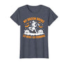 Running Broom Halloween tee My Broom Broke So Now I Go Running Witch Run Lover Halloween T-Shirt - size chart
