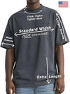 BABATEES U.S.A. MAX-Heavyweight Punk Rock Animals Shaka Wear Oversized 7.5oz Cotton Tshirt - size chart