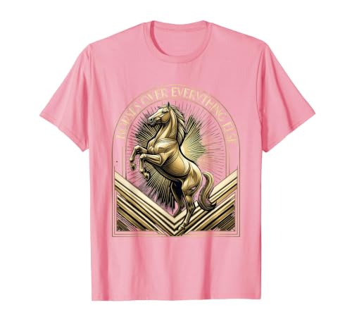 Mademark Horses Over Everything Equestrian Design T-Shirt - Men - size chart