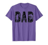 Fishing Gifts for Dad Father's Day Fisherman Fishing Dad Birthday Classic Bold Font Fish Daddy T-Shirt - size chart