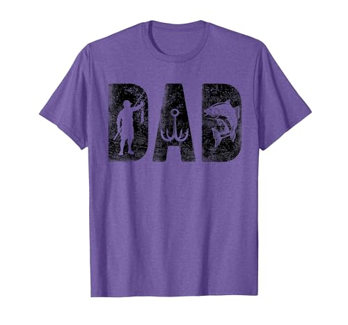 Fishing Gifts for Dad Father's Day Fisherman Fishing Dad Birthday Classic Bold Font Fish Daddy T-Shirt - size chart