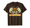 Mens Halloween Shirts For Dad Daddy Papa Men Halloween Dad of Monsters Funny Family Costume Papa Daddy T-Shirt - size chart