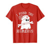 I Found This Humerus Funny Ghost Nurse Halloween T-Shirt - size chart