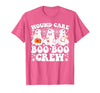 Wound Care Nurse Boo Boo Crew Halloween Wound Care Boo Boo Crew Nurse Funny Ghost Halloween Nurse T-Shirt - size chart