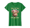 Christian Western Highland Cow Lovers Tees Follow The Word Not The Herd Christian Western Highland Cow T-Shirt - size chart