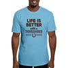 CafePress Thoroughbred Horse Men's Classic T Shirt Men's Semi-Fitted Classic Cotton T-Shirt - Baby Blue