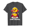 Funny Halloween Costume Count Quackula Funny Duck Halloween Costume T-Shirt - size chart