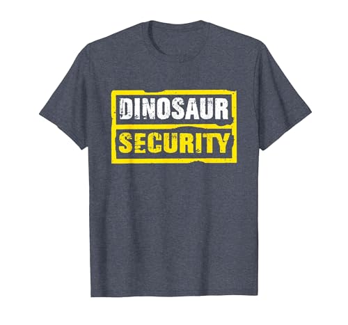 Halloween Dinosaur Security Costume RTees Halloween Adult Costume Dinosaur Security Dad Mom T-Shirt - size chart