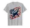Mademark Circling Since Birth Shark Graphic Design T-Shirt - size chart