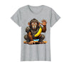 Mademark Monkey Catcher Baseball Banana Ball Graphic T-Shirt - Women - size chart