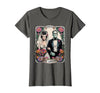 The Lovers Tarot Card Spooky Halloween Women Men The Monster Frankenstein and Bride The Lovers Tarot Card T-Shirt - size