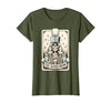 Marching Band Mom Tarot Card Skeleton Halloween Marching Band Mom Tarot Card Skeleton Mom Musical Instrument T-Shirt - size