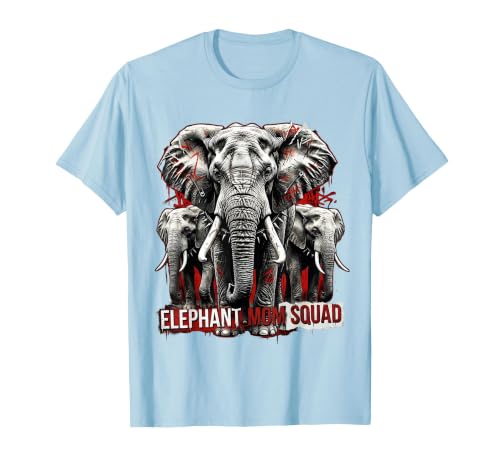 Mademark Elephant Mom Squad Cute Wildlife Design T-Shirt - Men - size chart
