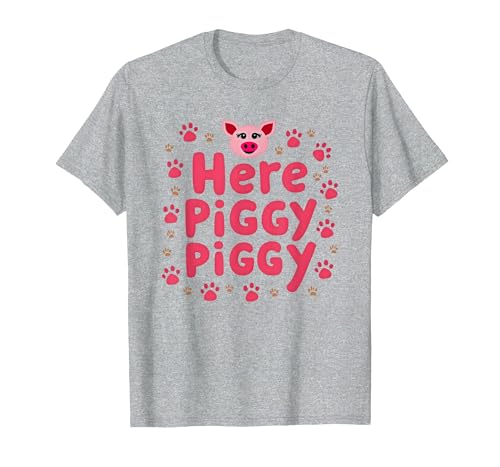 Mademark John Pork's Calling: Here Piggy Piggy Funny Pig Lover Gift T-Shirt - size chart
