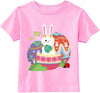 Easter Day Gift for Toddler Boy Baby Girl Tractor Loving Bunny T-Shirt — design detail