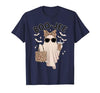 Halloween Boo-Jee Leopard Ghost Coquette Bow Coquette Leopard Ghost Coffee Boo-JEE Halloween Boujee Ghost T-Shirt - size