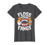 Spooky Dental Office Halloween Dental Crew Ghost Floss Your Fangs Dental Halloween Shirt Dentist Halloween T-Shirt - size