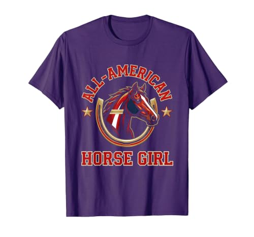 Mademark All-American Horse Girl Bold Varsity Horse Design T-Shirt - Men - size chart
