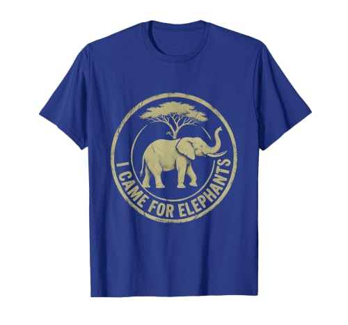 Mademark I Came For Elephants Safari Women Design T-Shirt - Men - size chart