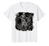 Scary Cyclist Skeleton Gifts Cycling Skeleton Mountain MTB Bicycle Cyclist Skeleton T-Shirt - size chart