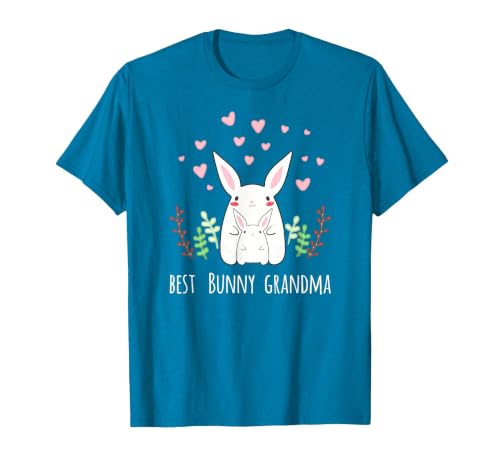 Cute Bunny Grandma Rabbit Grandmother T-Shirt — design detail