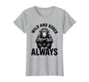 Mademark Wild and Sober Always Funny Monkey Design T-Shirt - Women - size chart