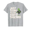 Halloween Tshirt Frankenstein Monster Costume Men Just Trying to Keep It Together Shirt Halloween Frankenstein T-Shirt -
