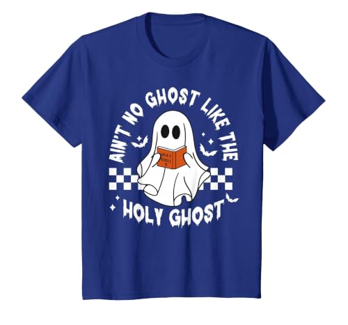 Funny Ain't No Ghost Like The Holy Ghost Christian Halloween T-Shirt - size chart