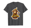 Mademark Sober Monkey Wild Life Sobriety Design T-Shirt - Men - size chart