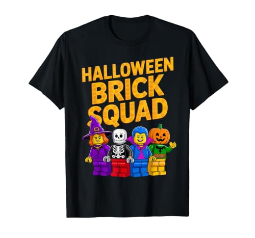 Family Master Builder Birthday Kids Toddler Gifts Halloween Brick Squad Costume Master Builder Blocks Building T-Shirt -