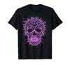 Mademark Halloween Bat Swarm Skull Graphic T-Shirt - size chart