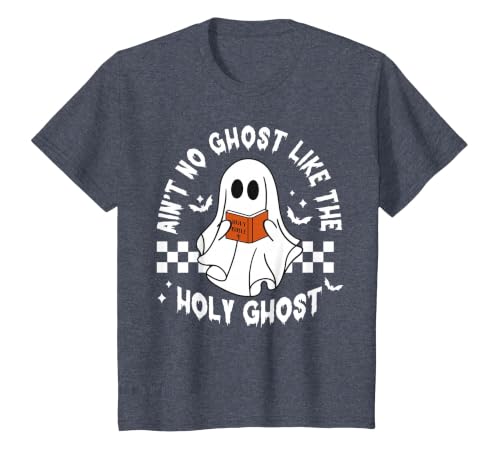 Funny Ain't No Ghost Like The Holy Ghost Christian Halloween T-Shirt - size chart