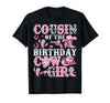 Birthday Girl CowGirl Family Matching Cousin of The Birthday Cow-Girl Rodeo Cow Girl Birthday T-Shirt - size chart