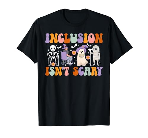 Halloween Applied Behavior Analysis Ghost Groovy Spooky ABA Therapist Halloween Groovy ABA Therapy T-Shirt - size chart